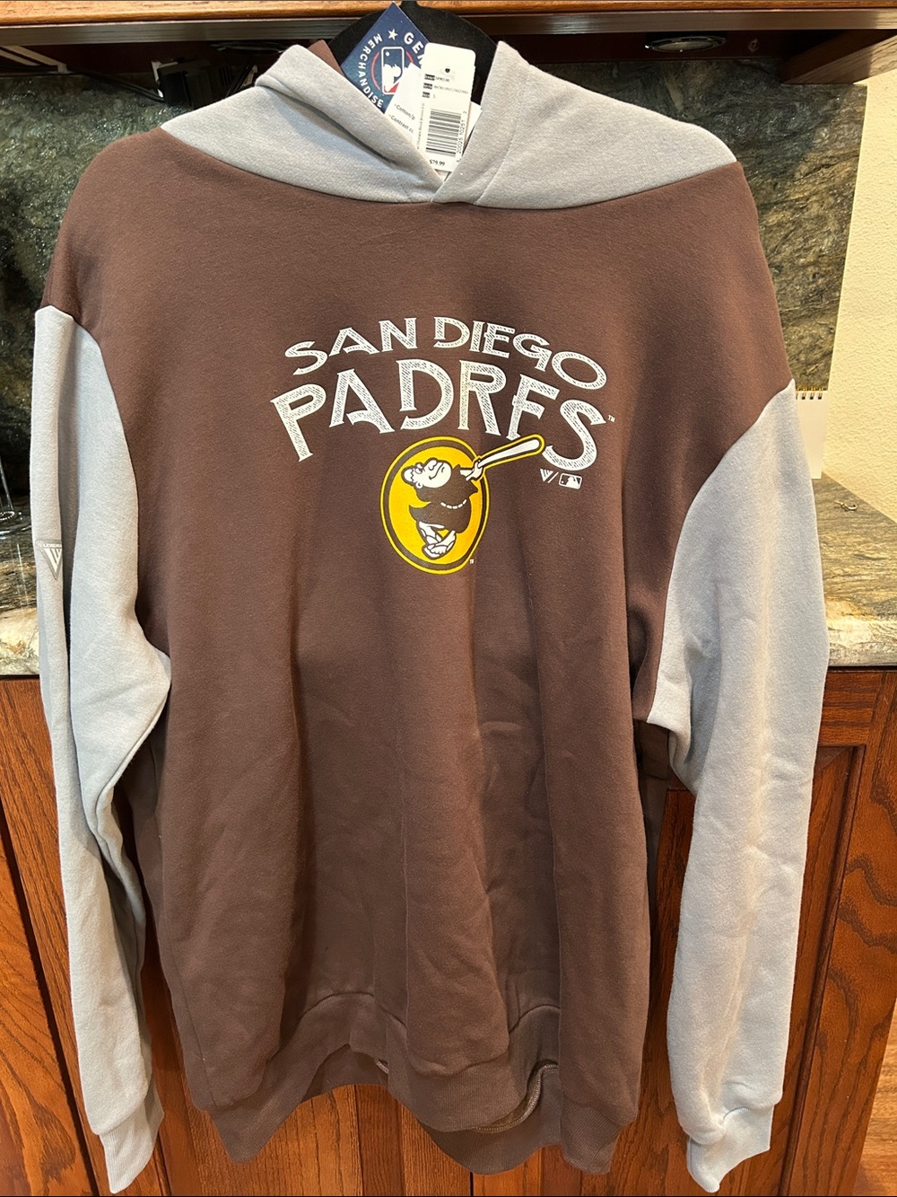 🤎💛🩶San Diego Padres Hoodie in Brown and Gray